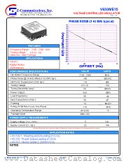 V630ME15 datasheet pdf Z communications