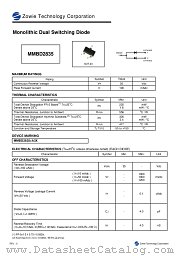 MMBD2835 datasheet pdf Zowie Technology Corporation