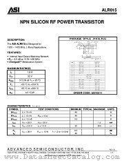 ALR015 datasheet pdf Advanced Semiconductor