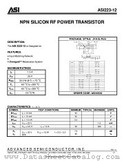 ASI223-12 datasheet pdf Advanced Semiconductor