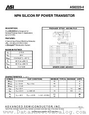ASI2223-4 datasheet pdf Advanced Semiconductor