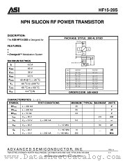 HF15-28S datasheet pdf Advanced Semiconductor