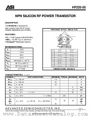 HF220-50 datasheet pdf Advanced Semiconductor