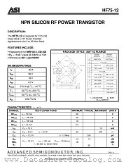 HF75-12 datasheet pdf Advanced Semiconductor