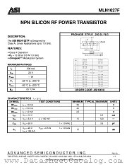MLN1027F datasheet pdf Advanced Semiconductor