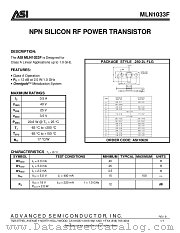 MLN1033F datasheet pdf Advanced Semiconductor