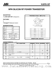 VLB70-12F datasheet pdf Advanced Semiconductor