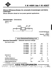 1N4003 datasheet pdf AEG-TELEFUNKEN