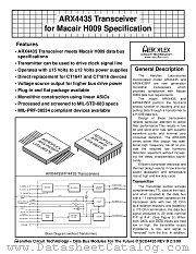 ARX4435 datasheet pdf Aeroflex Circuit Technology