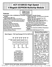 ACT-E128K32N-300F2T datasheet pdf Aeroflex Circuit Technology