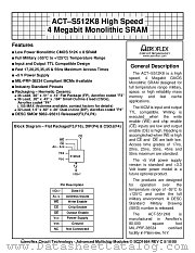 ACT-S512K8N-017F4I datasheet pdf Aeroflex Circuit Technology