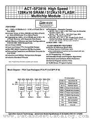 ACT-SF2816N-26P7C datasheet pdf Aeroflex Circuit Technology