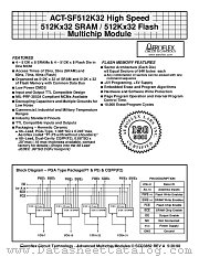 ACT-SF512K32N-39P1T datasheet pdf Aeroflex Circuit Technology