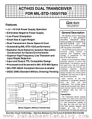 ACT4423-DI datasheet pdf Aeroflex Circuit Technology