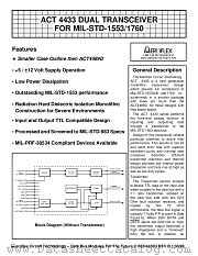 ACT4433-DF datasheet pdf Aeroflex Circuit Technology