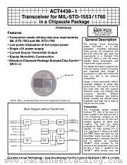 ACT4438-1 datasheet pdf Aeroflex Circuit Technology