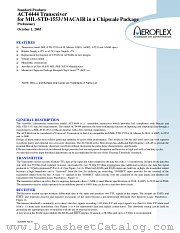 ACT4444 datasheet pdf Aeroflex Circuit Technology