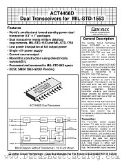 ACT4468D datasheet pdf Aeroflex Circuit Technology