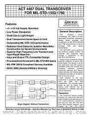 ACT4487-D datasheet pdf Aeroflex Circuit Technology