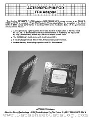 ACT5260 datasheet pdf Aeroflex Circuit Technology