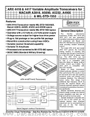 ARX4417-FP datasheet pdf Aeroflex Circuit Technology