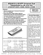 ARX4810-201-1 datasheet pdf Aeroflex Circuit Technology