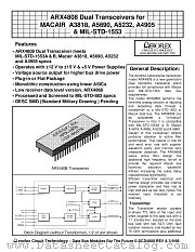 ARX4808 datasheet pdf Aeroflex Circuit Technology
