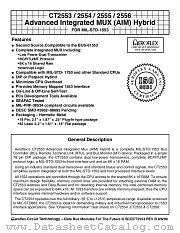 CT2555 datasheet pdf Aeroflex Circuit Technology
