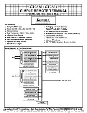CT2581-02-XT-P119 datasheet pdf Aeroflex Circuit Technology