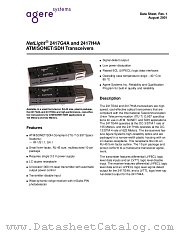 2417G4A datasheet pdf Agere Systems