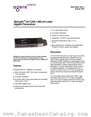 2417J4A datasheet pdf Agere Systems