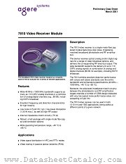 7810F060 datasheet pdf Agere Systems