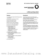 L7554 datasheet pdf Agere Systems