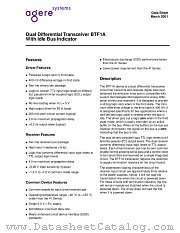 BTF1A16G datasheet pdf Agere Systems