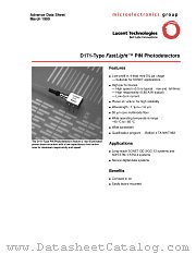 D171C004BAA datasheet pdf Agere Systems