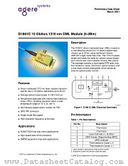 D1861C040 datasheet pdf Agere Systems