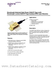 D2587P34 datasheet pdf Agere Systems