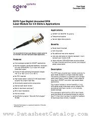 D372 datasheet pdf Agere Systems