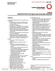 FW322 datasheet pdf Agere Systems