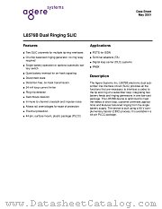 L8576B datasheet pdf Agere Systems