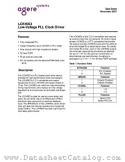 LCK4953 datasheet pdf Agere Systems
