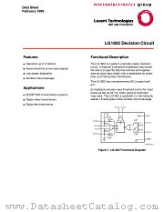 LG1602 datasheet pdf Agere Systems