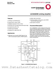 LG1605DXB datasheet pdf Agere Systems