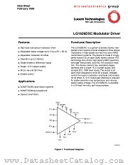 LG1626DXC datasheet pdf Agere Systems