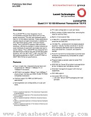LU3X34FTR datasheet pdf Agere Systems