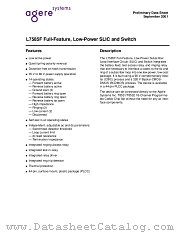 L7585F datasheet pdf Agere Systems