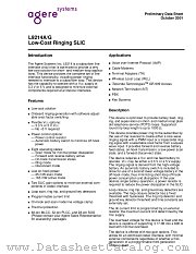 LUCL9214AAJ-DT datasheet pdf Agere Systems