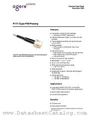 P171B046BAF datasheet pdf Agere Systems
