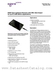 R480JPAA datasheet pdf Agere Systems