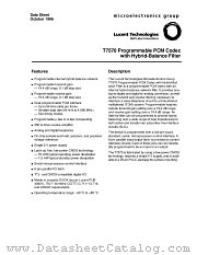T7570 datasheet pdf Agere Systems